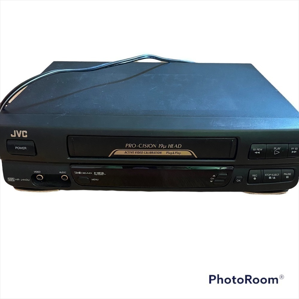 JVC HR-J443U Pro-cision 19u Head VCR Shuttle NO REMOTE Only Power Cord